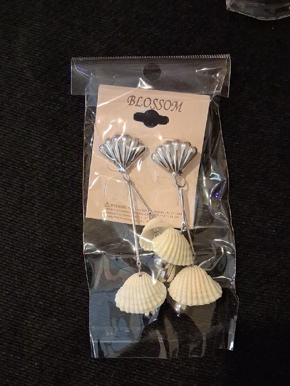 Blossom Cream Shell Earrings Women Accessories